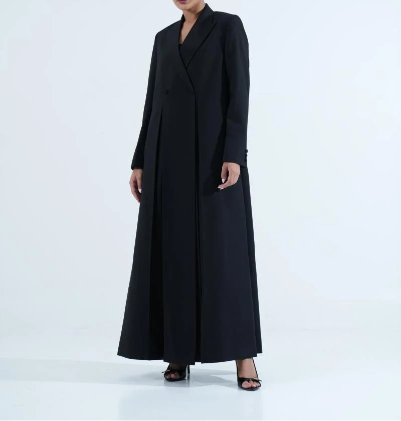 Classic Blazer Abaya with Double Vents