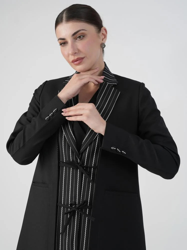 Wave blazer Abaya with Shaila