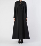 Black Blazer with Pinstripe Detailing