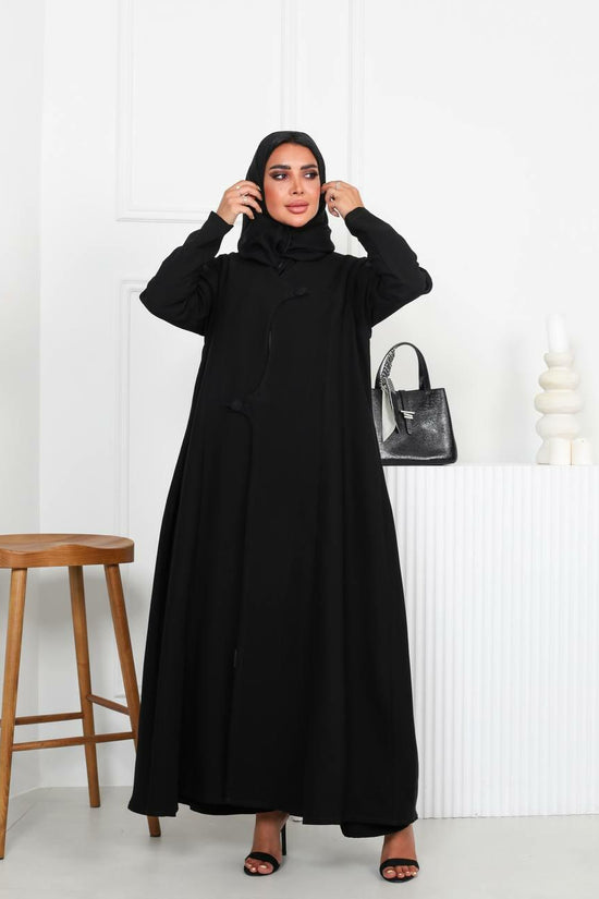 Black Crepe Abaya