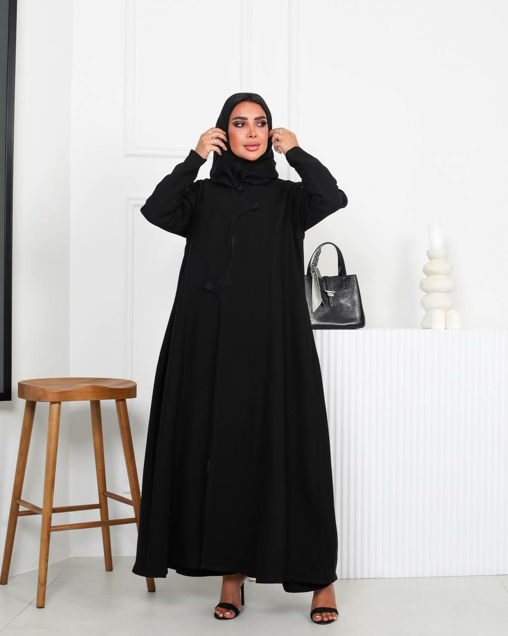 Black Crepe Abaya