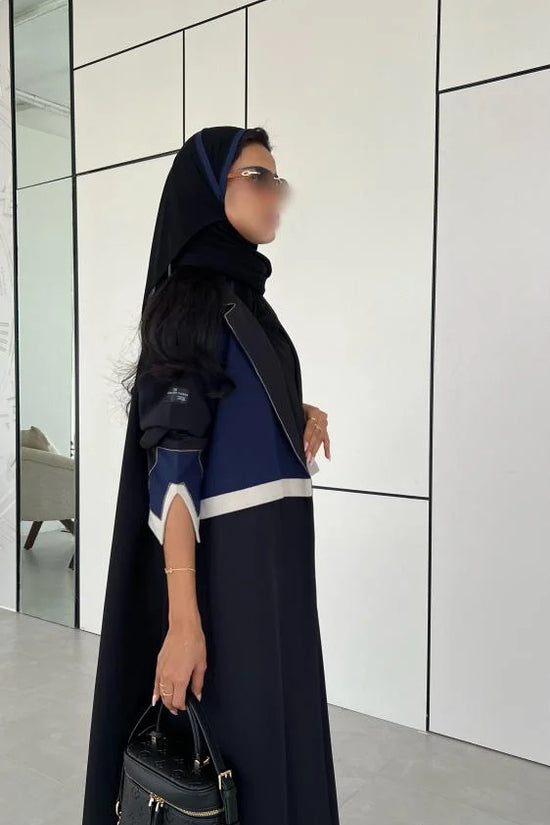 Blue Black Designer Abaya