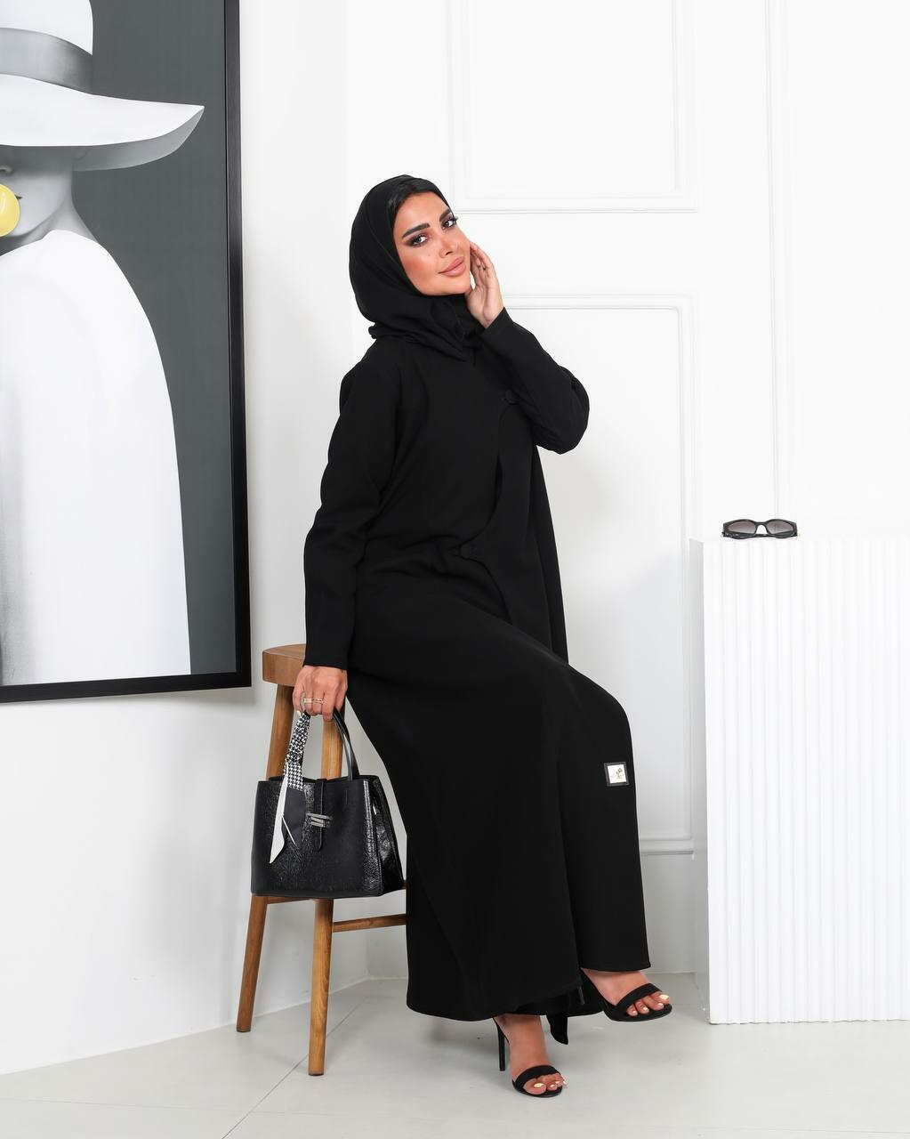 Black Crepe Abaya