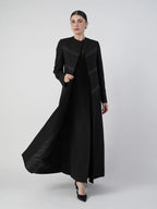 Elegant Black Blazer Abaya with Shaila