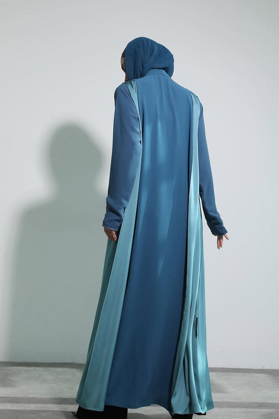 Ocean Blue Abaya with Shaila