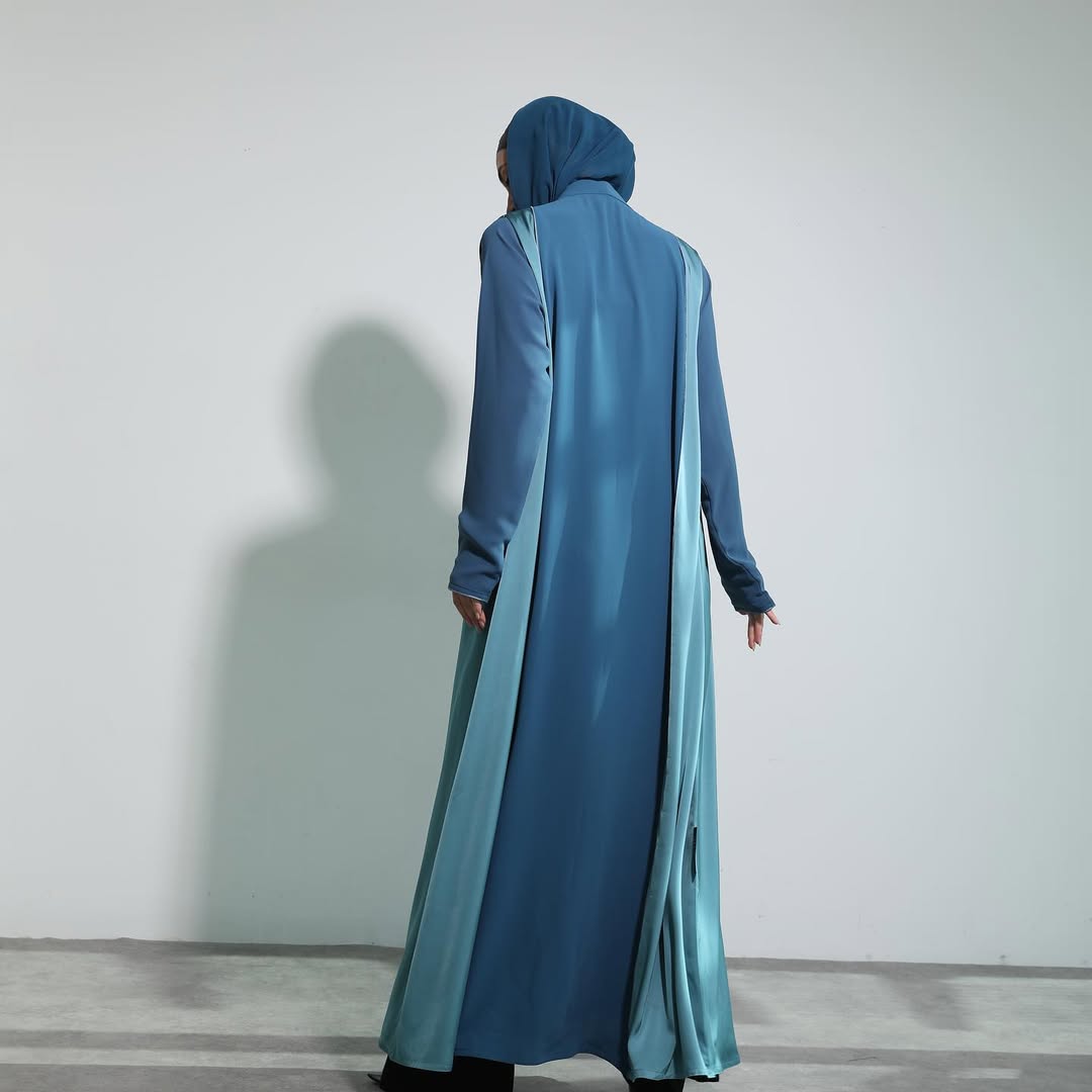 Ocean Blue Abaya with Shaila