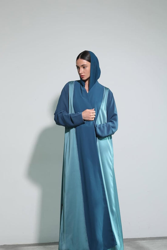 Ocean Blue Abaya with Shaila