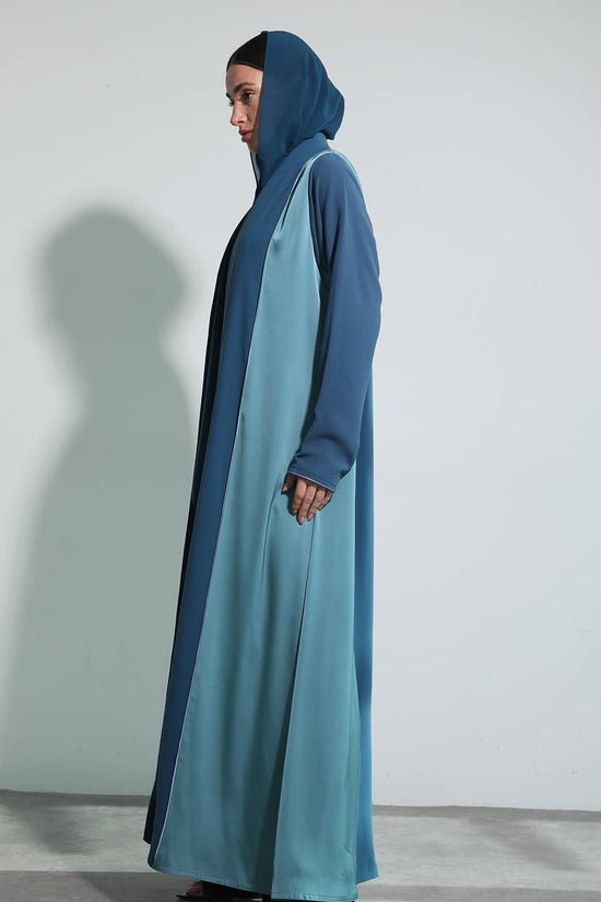 Ocean Blue Abaya with Shaila