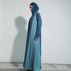 Ocean Blue Abaya with Shaila