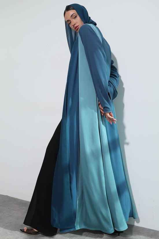 Ocean Blue Abaya with Shaila