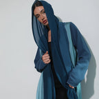 Ocean Blue Abaya with Shaila