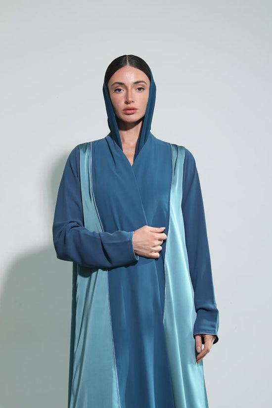 Ocean Blue Abaya with Shaila