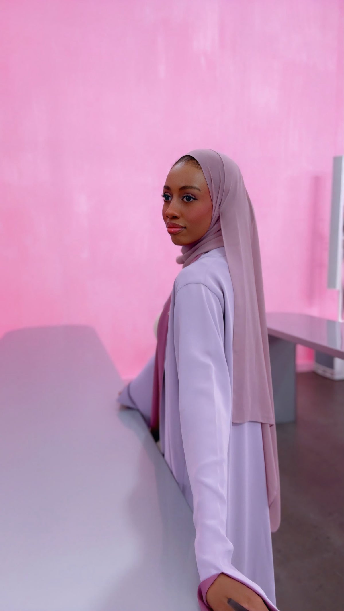 Reversible Abaya Lilac & Pink