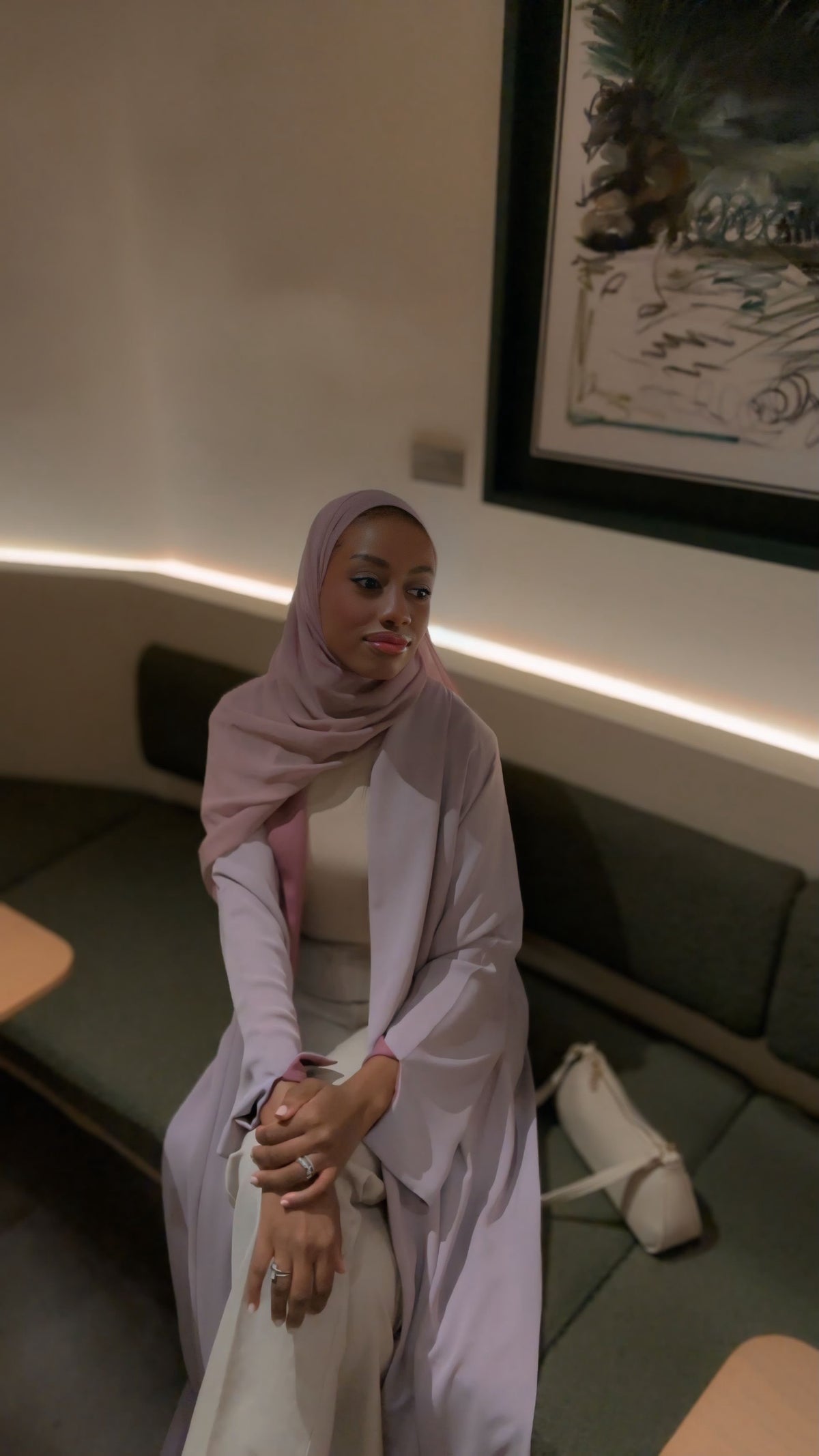 Reversible Abaya Lilac & Pink