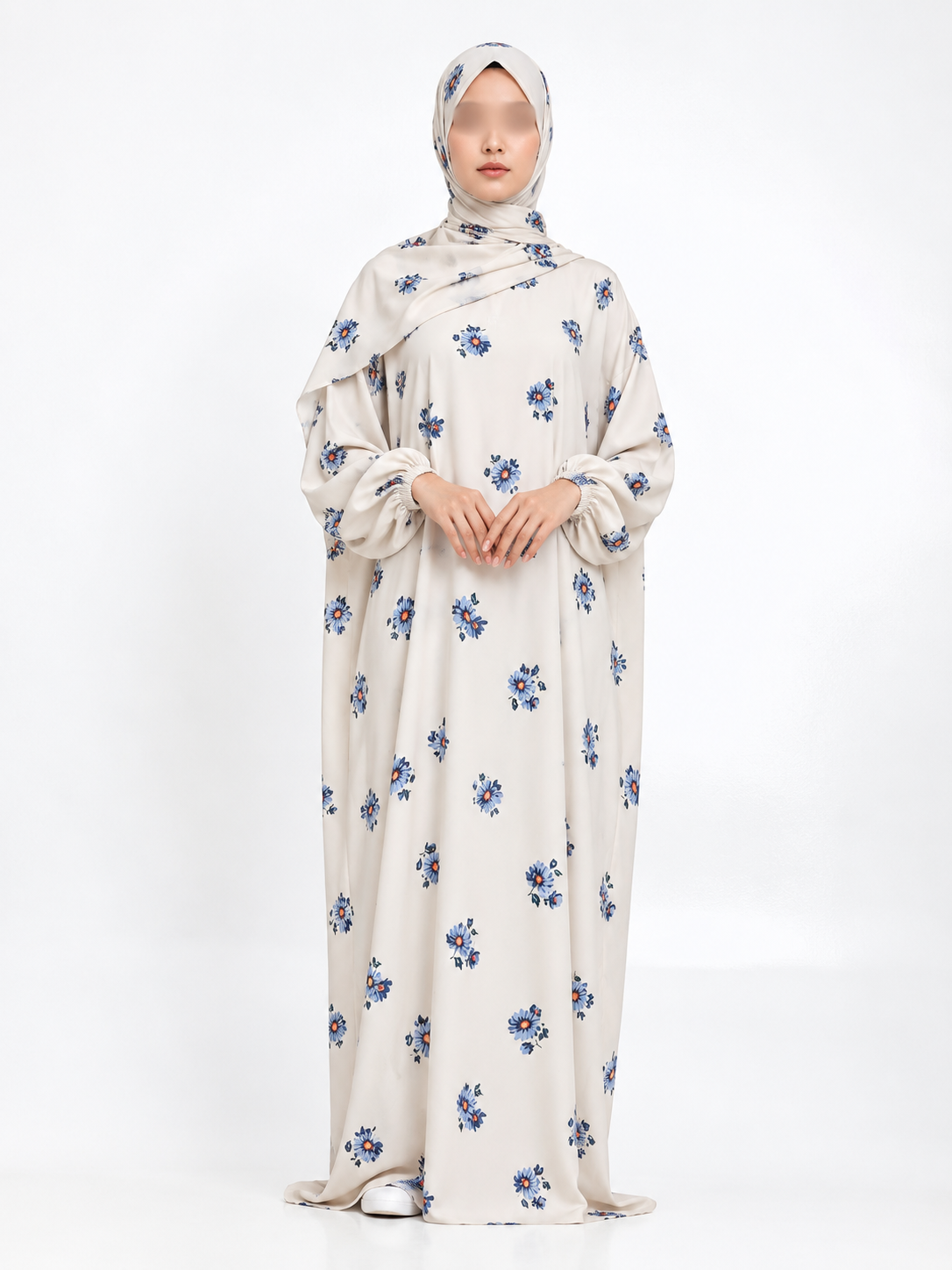 Printed Cotton/linen Soft Prayer Dress