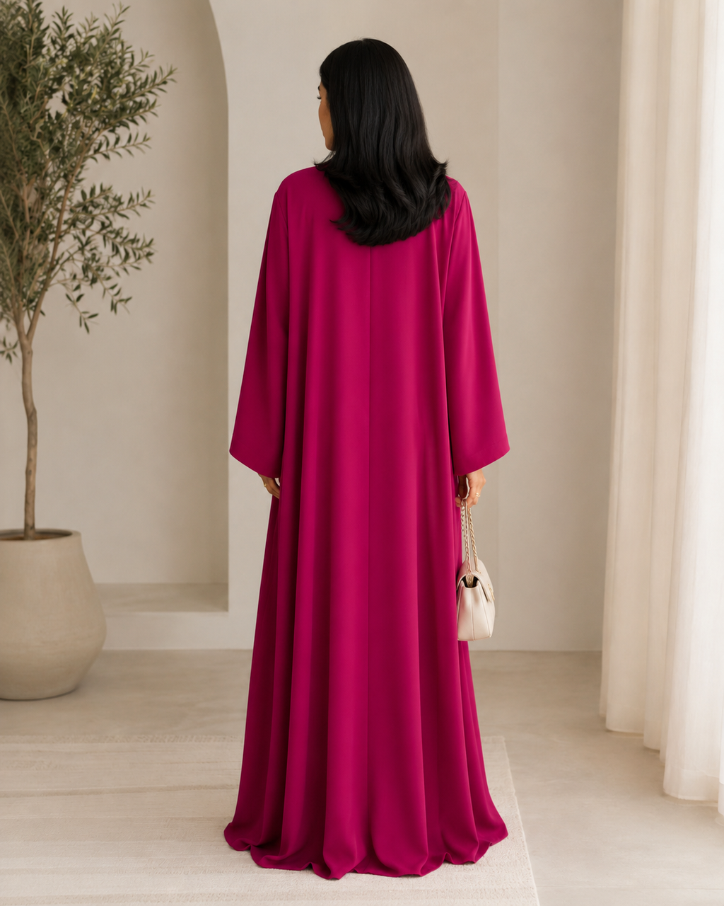 Summer Abaya - Fuchsia