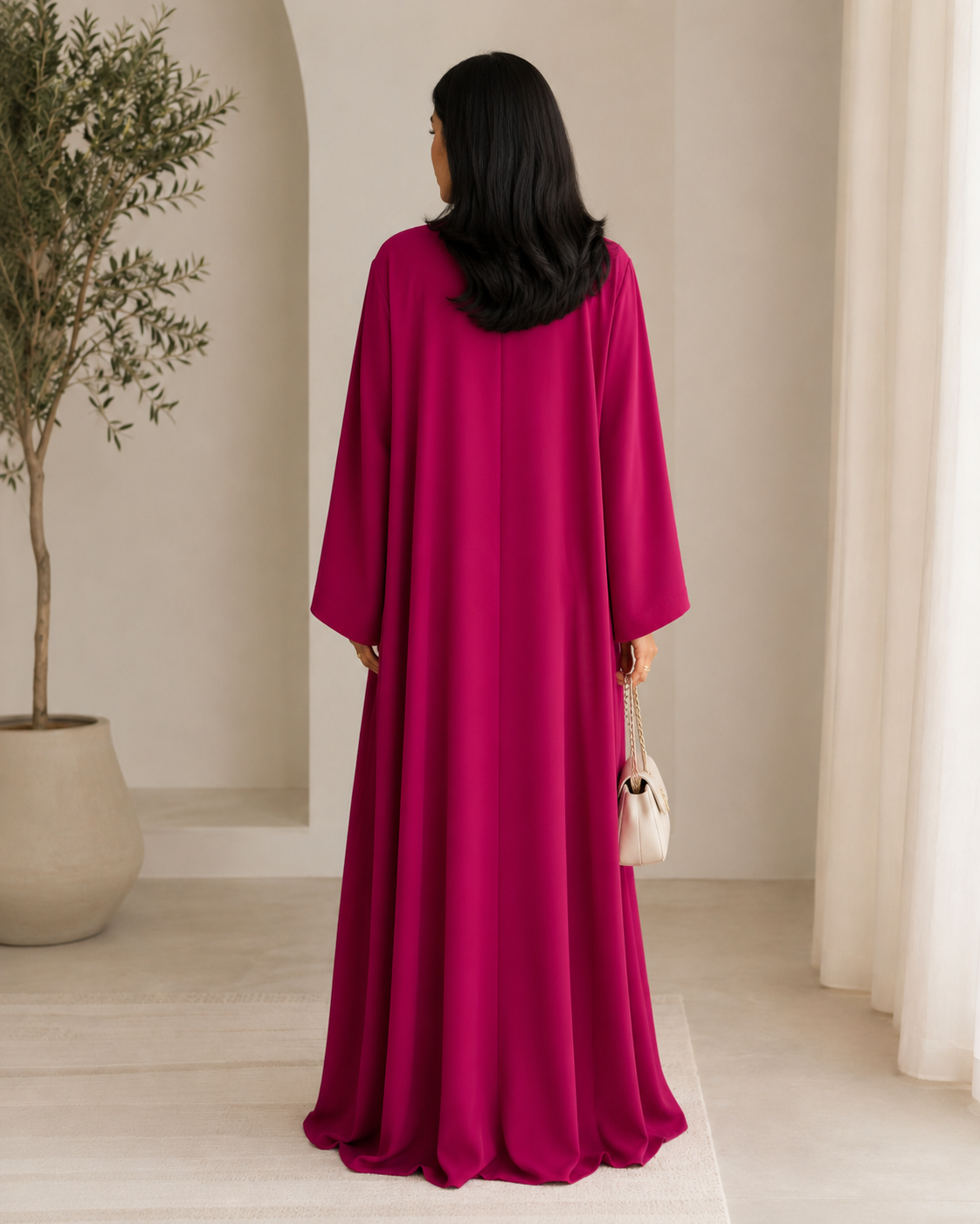 Summer Abaya - Fuchsia