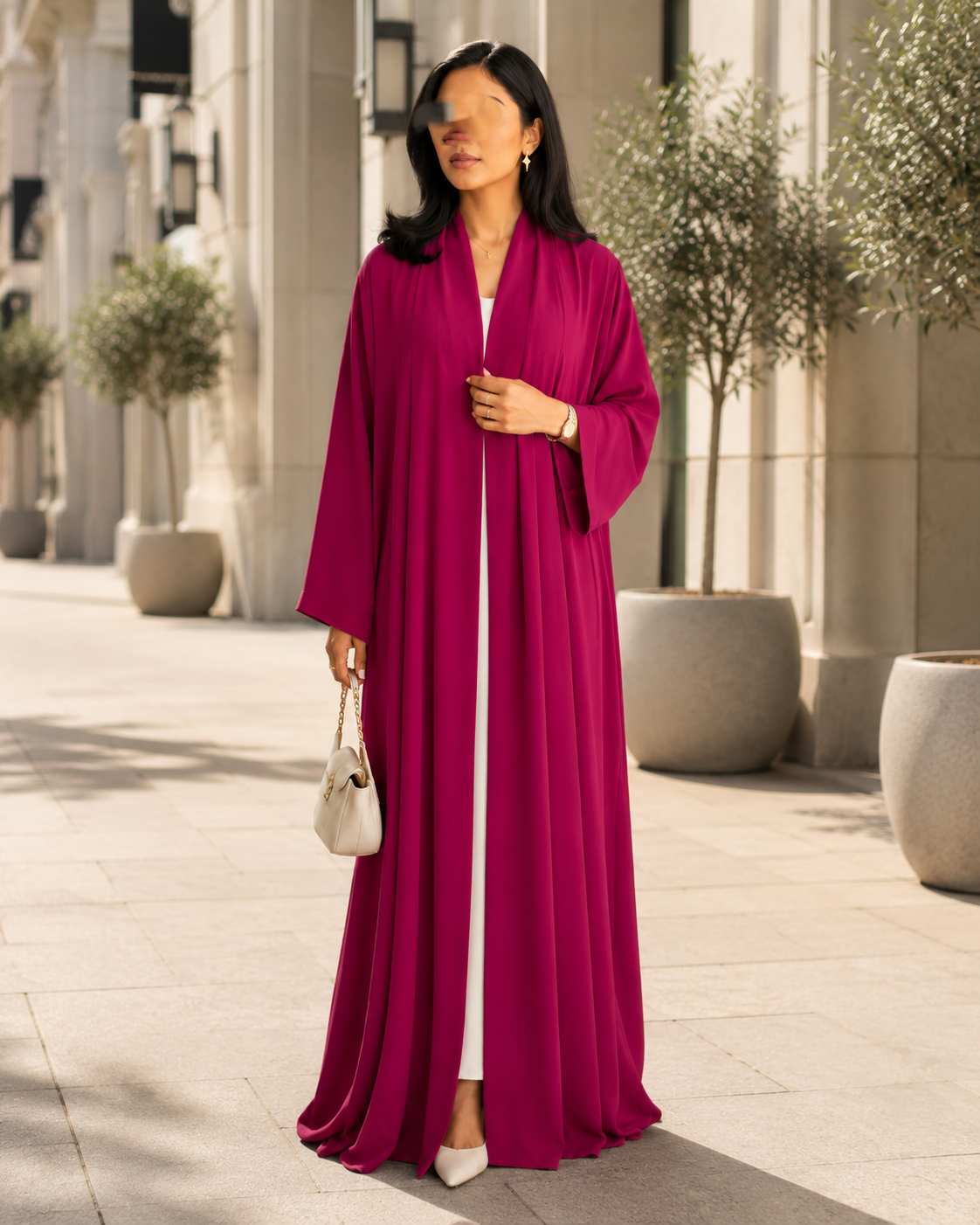 Summer Abaya - Fuchsia