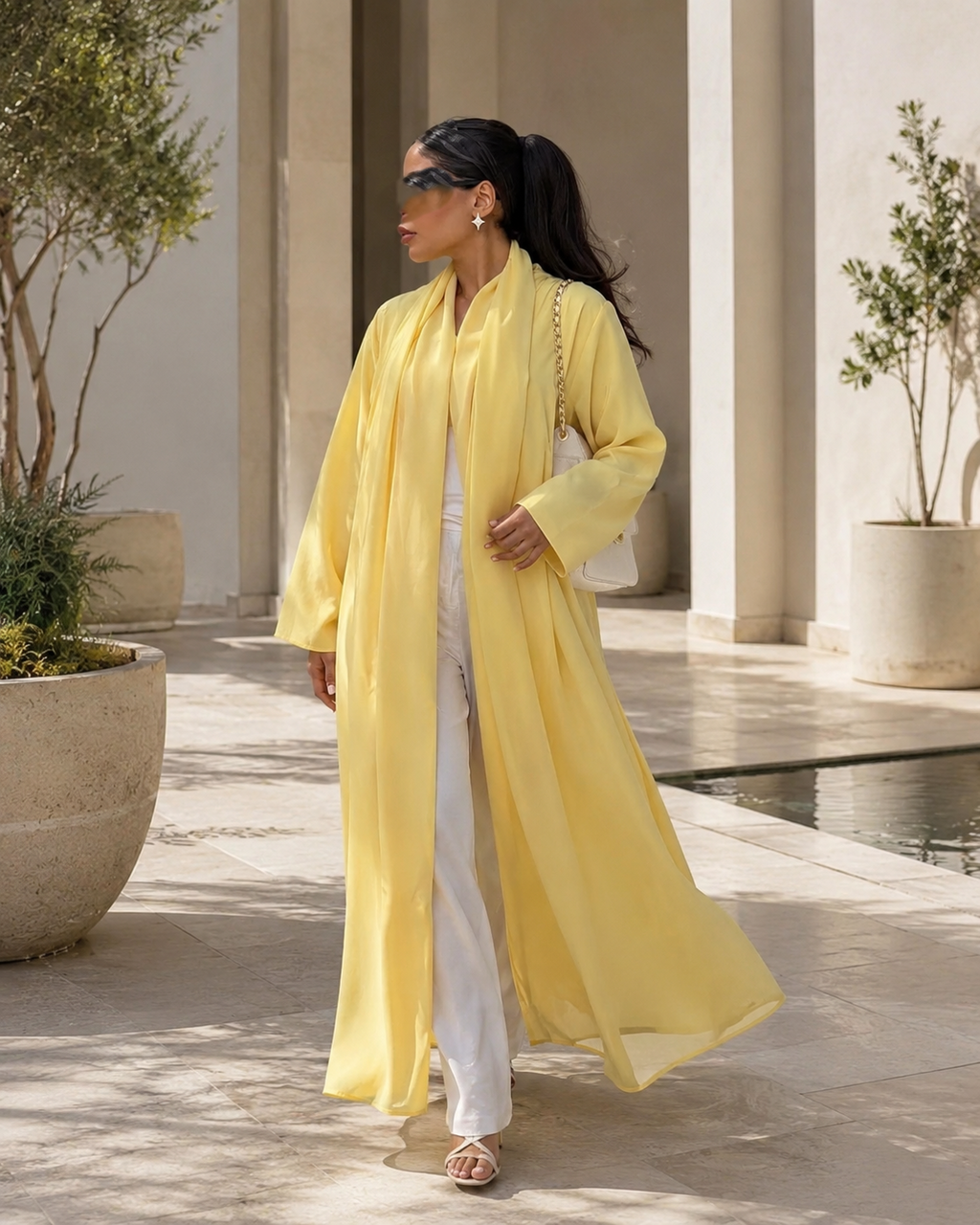 Summer Abaya - Butter Yellow