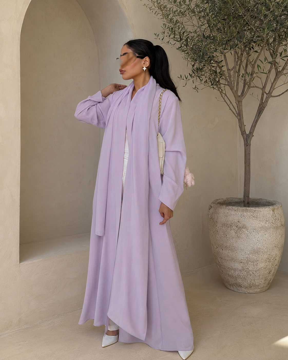 Summer Abaya - light purple