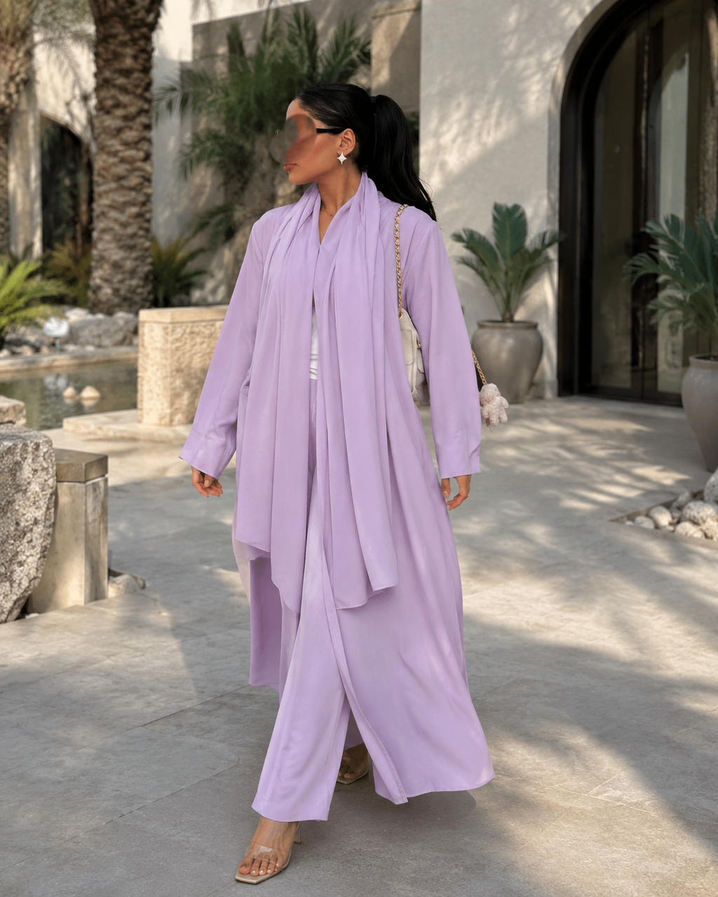Summer Abaya - light purple