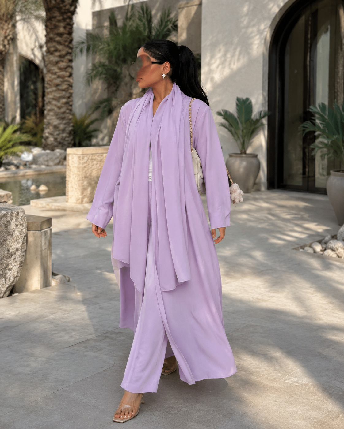 Summer Abaya - light purple