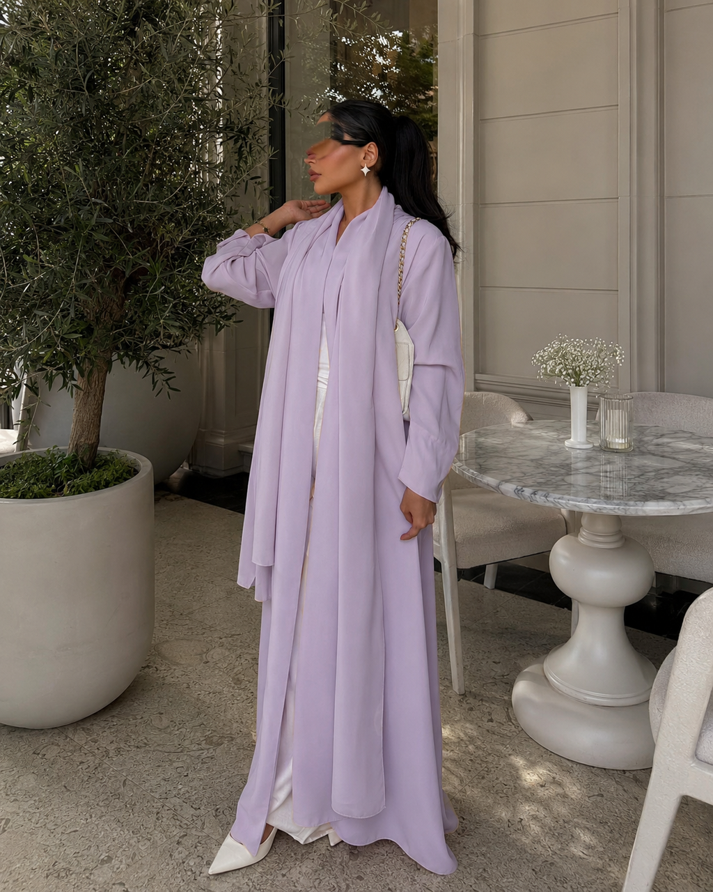 Summer Abaya - light purple