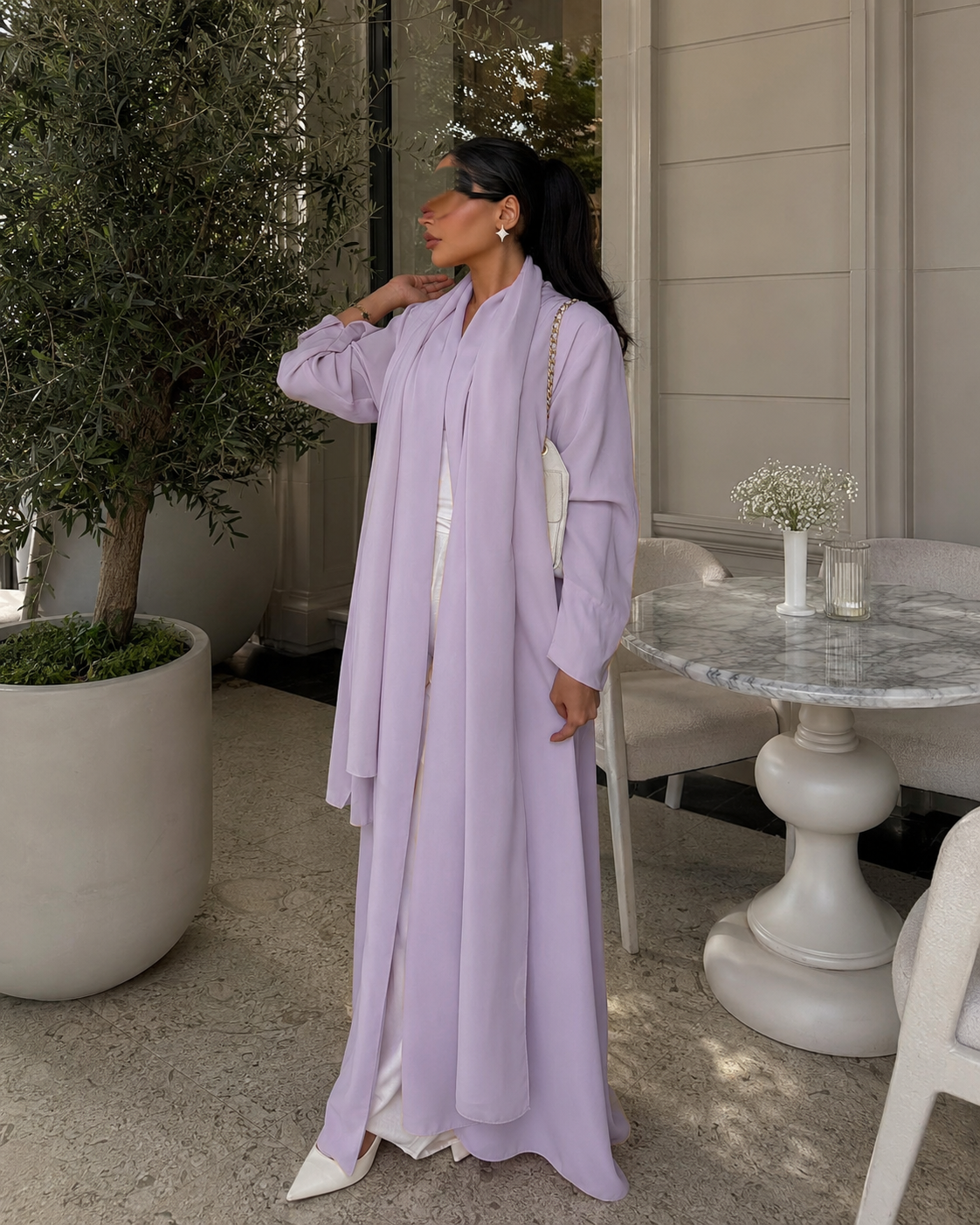 Summer Abaya - light purple