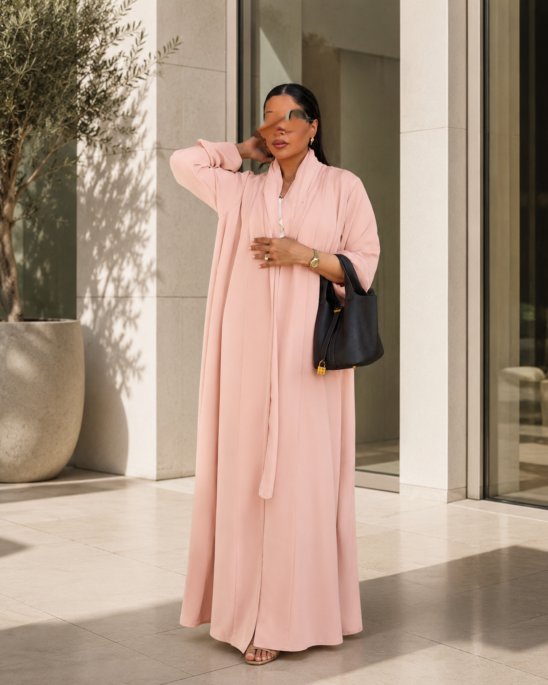 Summer Abaya - Tea Rose