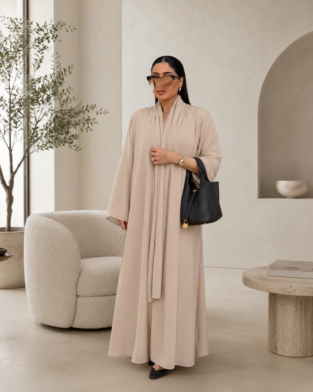 Summer Abaya - Taupe beige