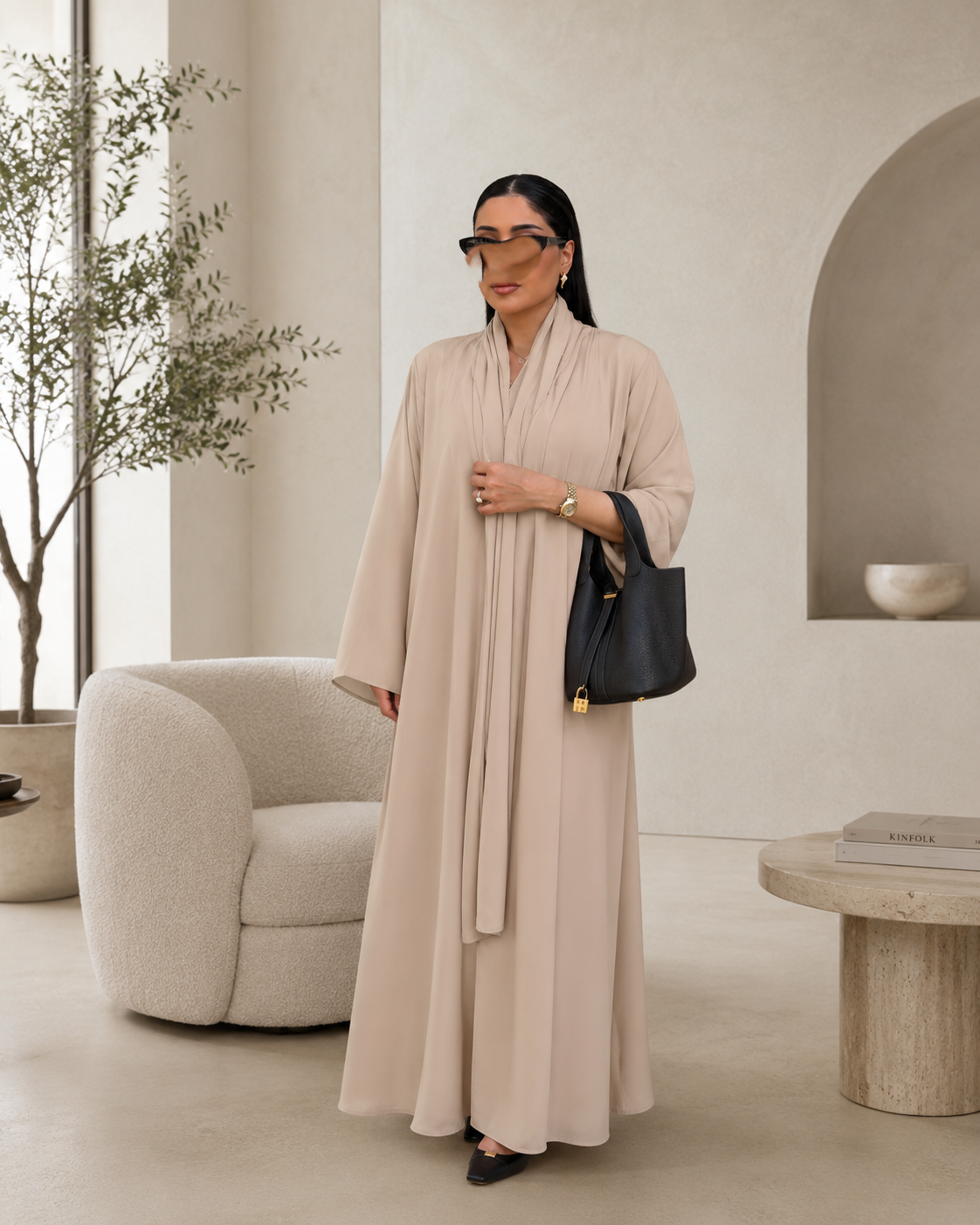 Summer Abaya - Taupe beige