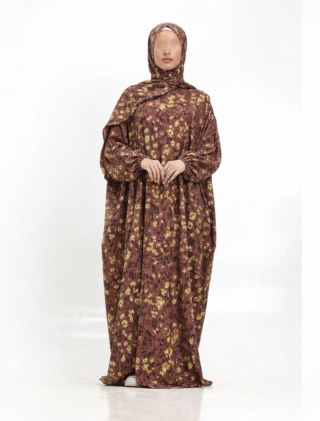 white christmas dresses Printed Cotton/linen Soft Prayer Dress – SMbyManal
