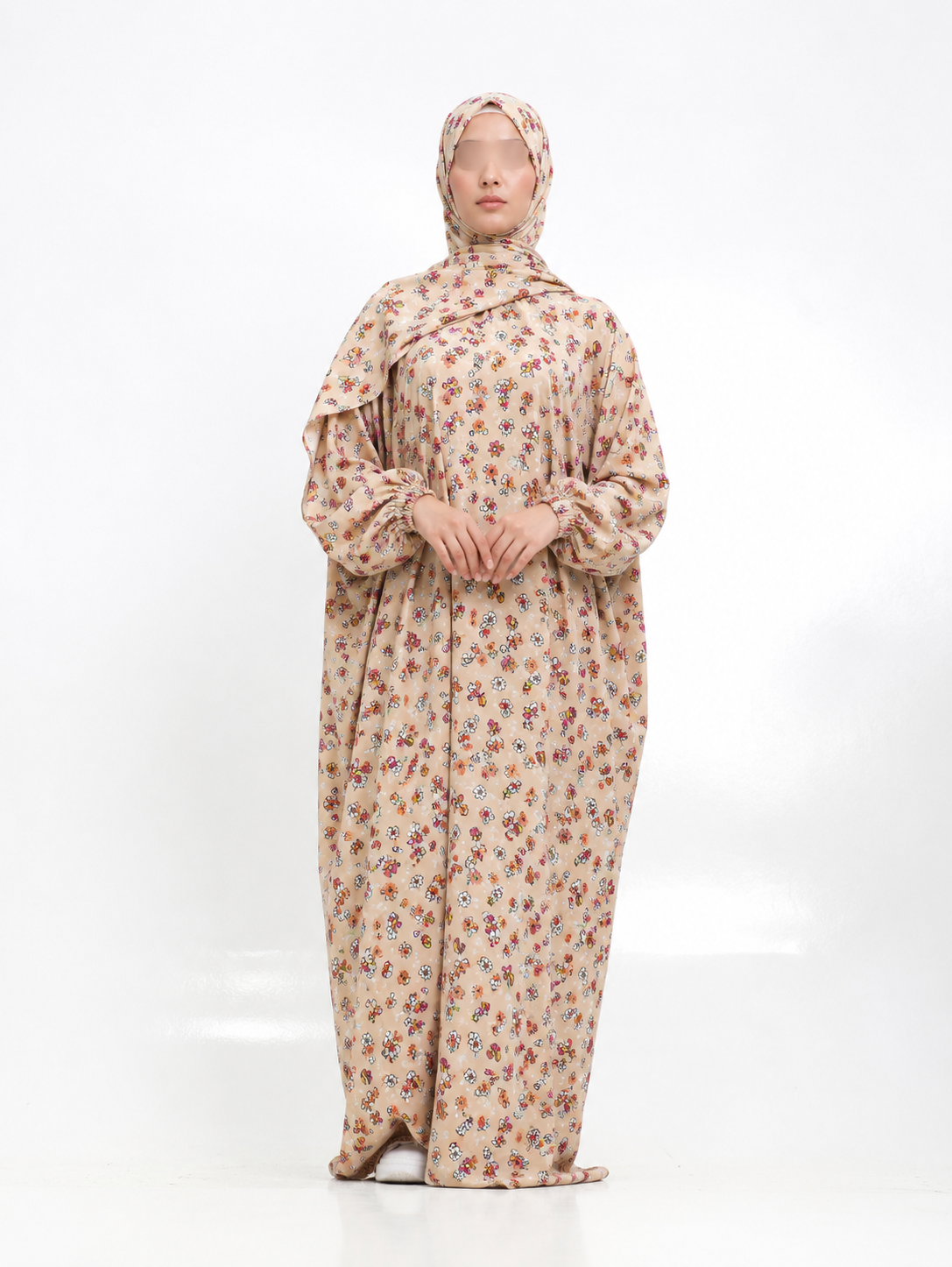 Printed Cotton/linen Soft Prayer Dress – SMbyManal