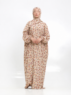 Printed Cotton/linen Soft Prayer Dress