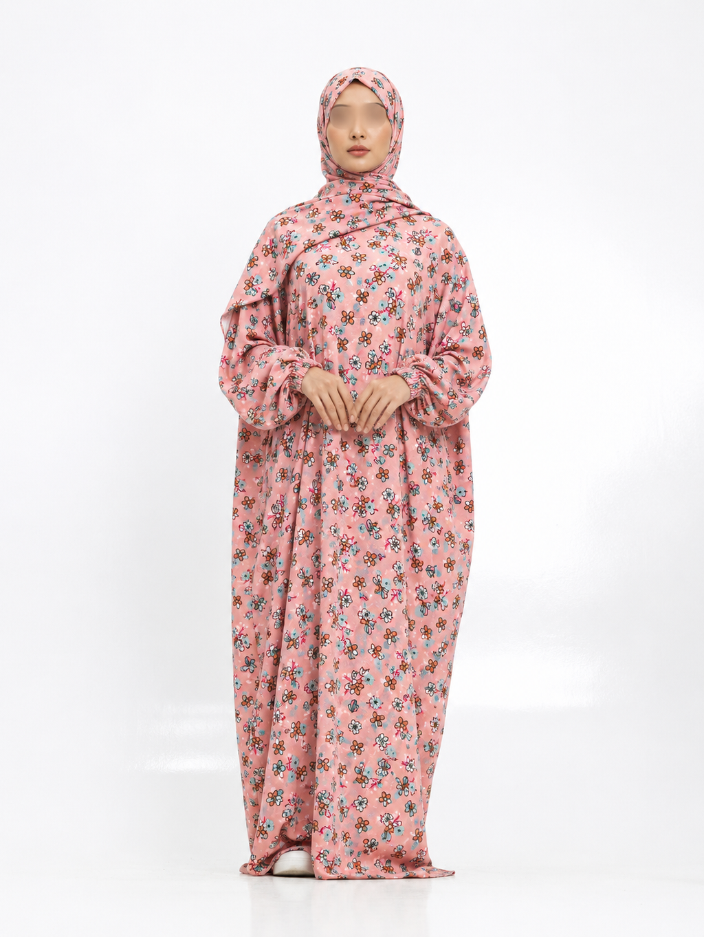 Printed Cotton/linen Soft Prayer Dress