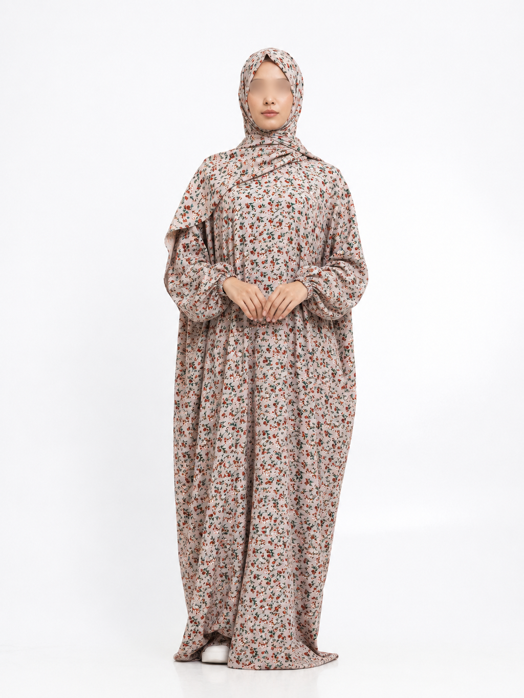 Printed Cotton/linen Soft Prayer Dress