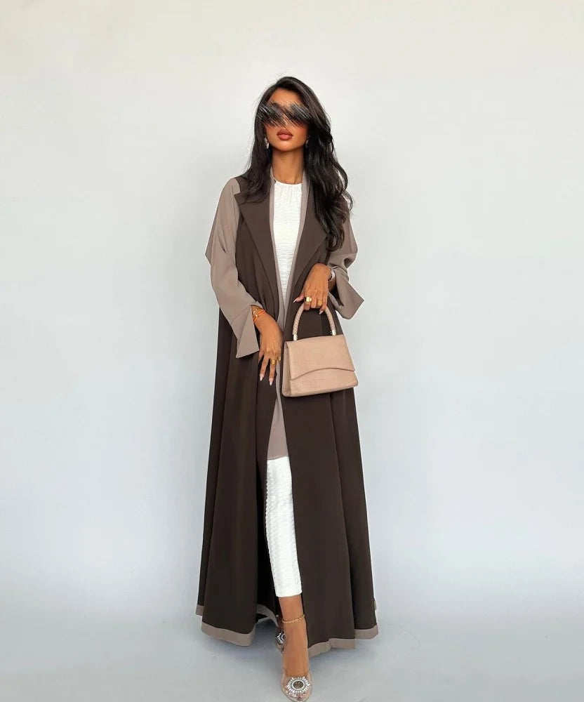 Brown Blazer Abaya with Shaila