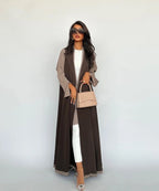 Brown Blazer Abaya with Shaila