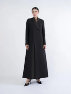 Black Blazer Abaya with Rear Opening