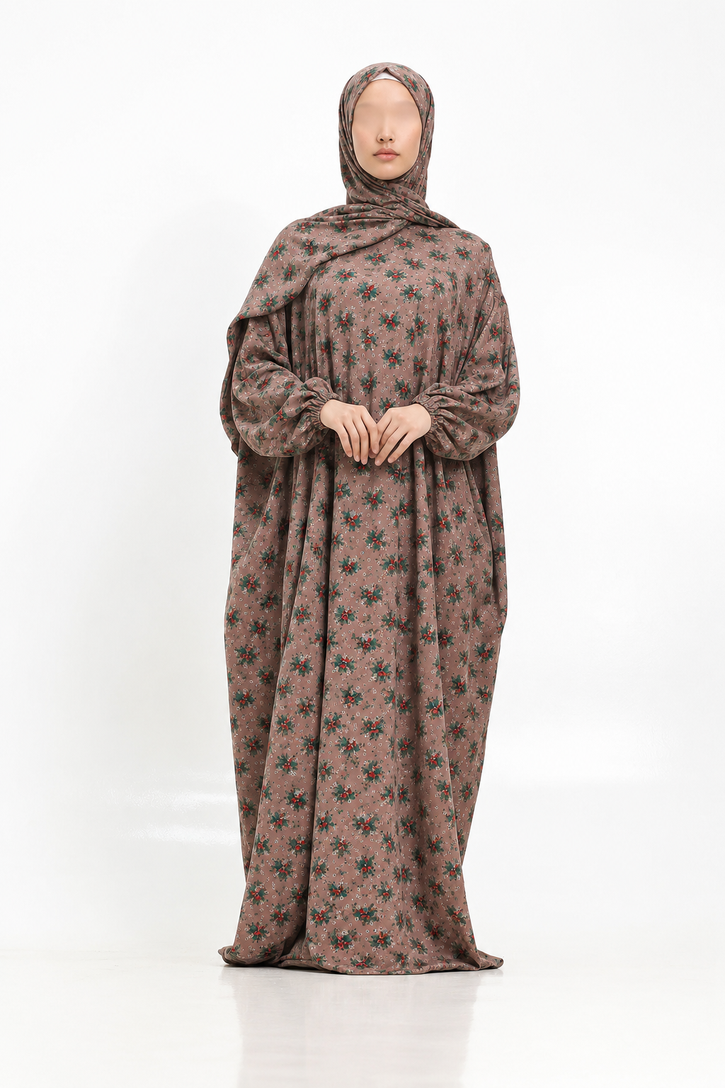 Printed Cotton/linen Soft Prayer Dress