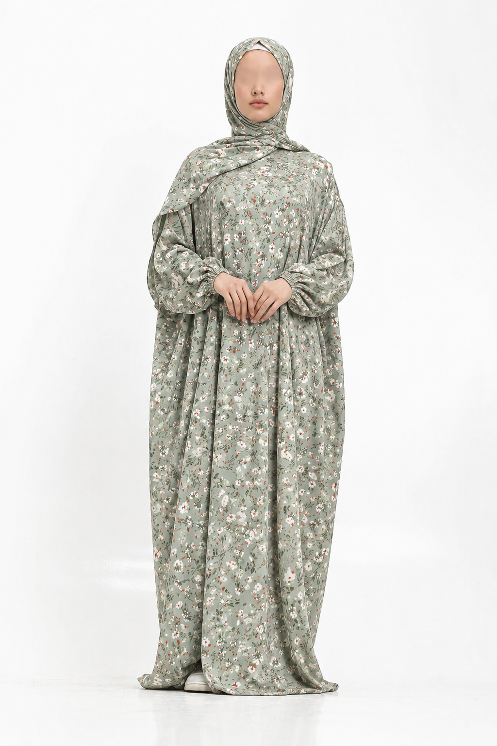 Printed Cotton/linen Soft Prayer Dress