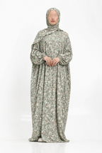 Printed Cotton/linen Soft Prayer Dress