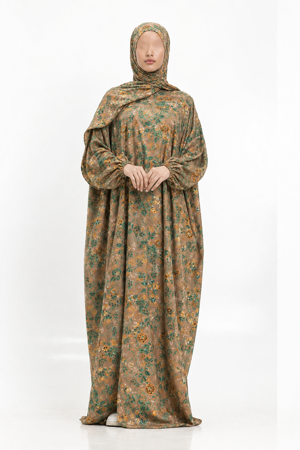 Printed Cotton/linen Soft Prayer Dress