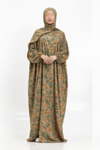 Printed Cotton/linen Soft Prayer Dress