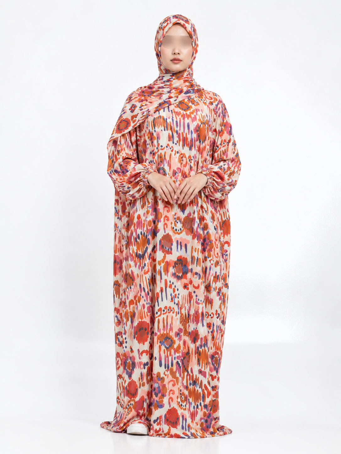 Printed Cotton/linen Soft Prayer Dress