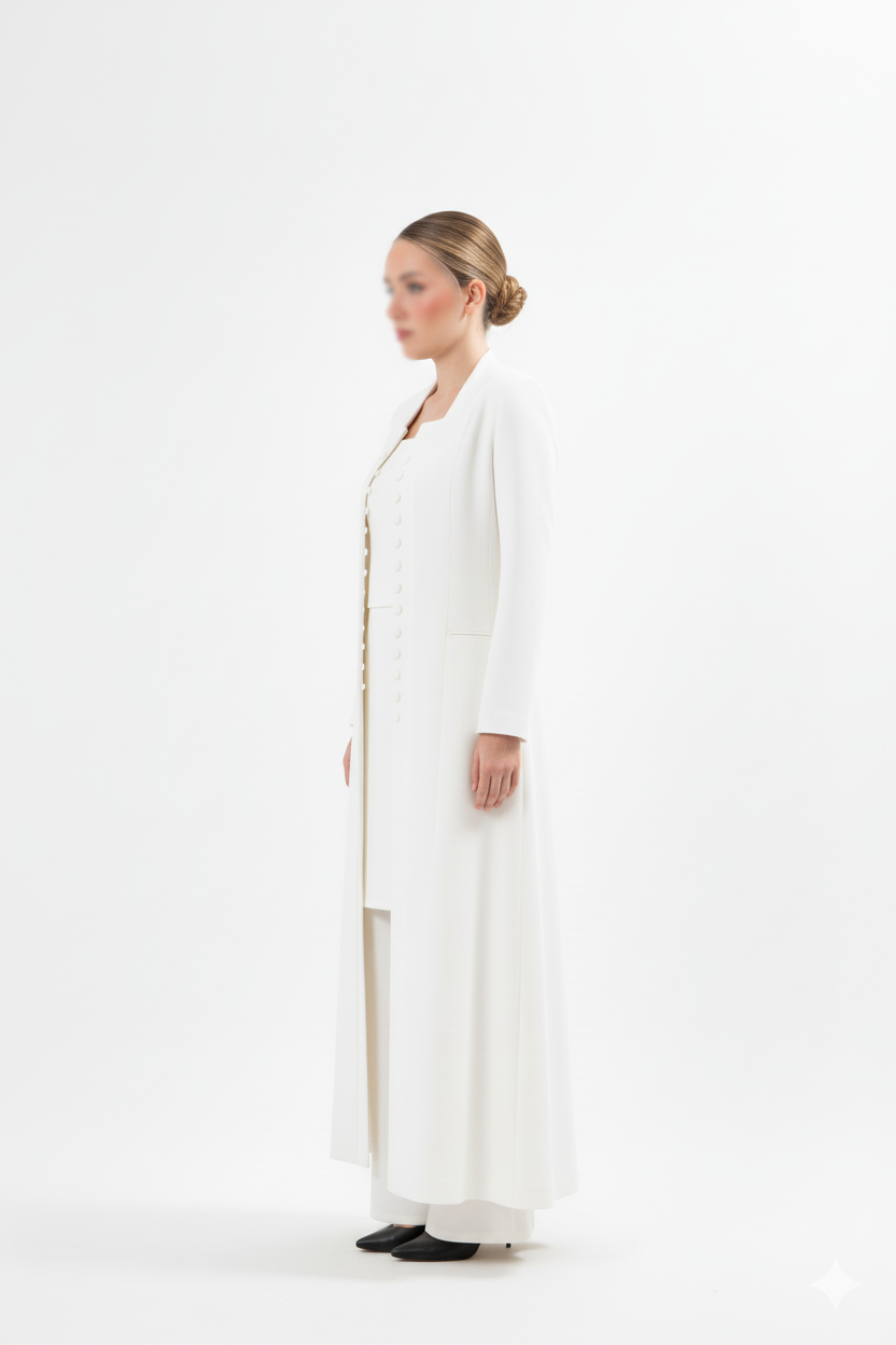 UAE National Day Abaya - White