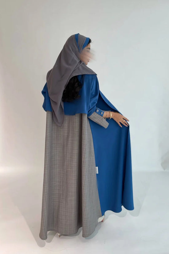 Double Tone Abaya - Blue