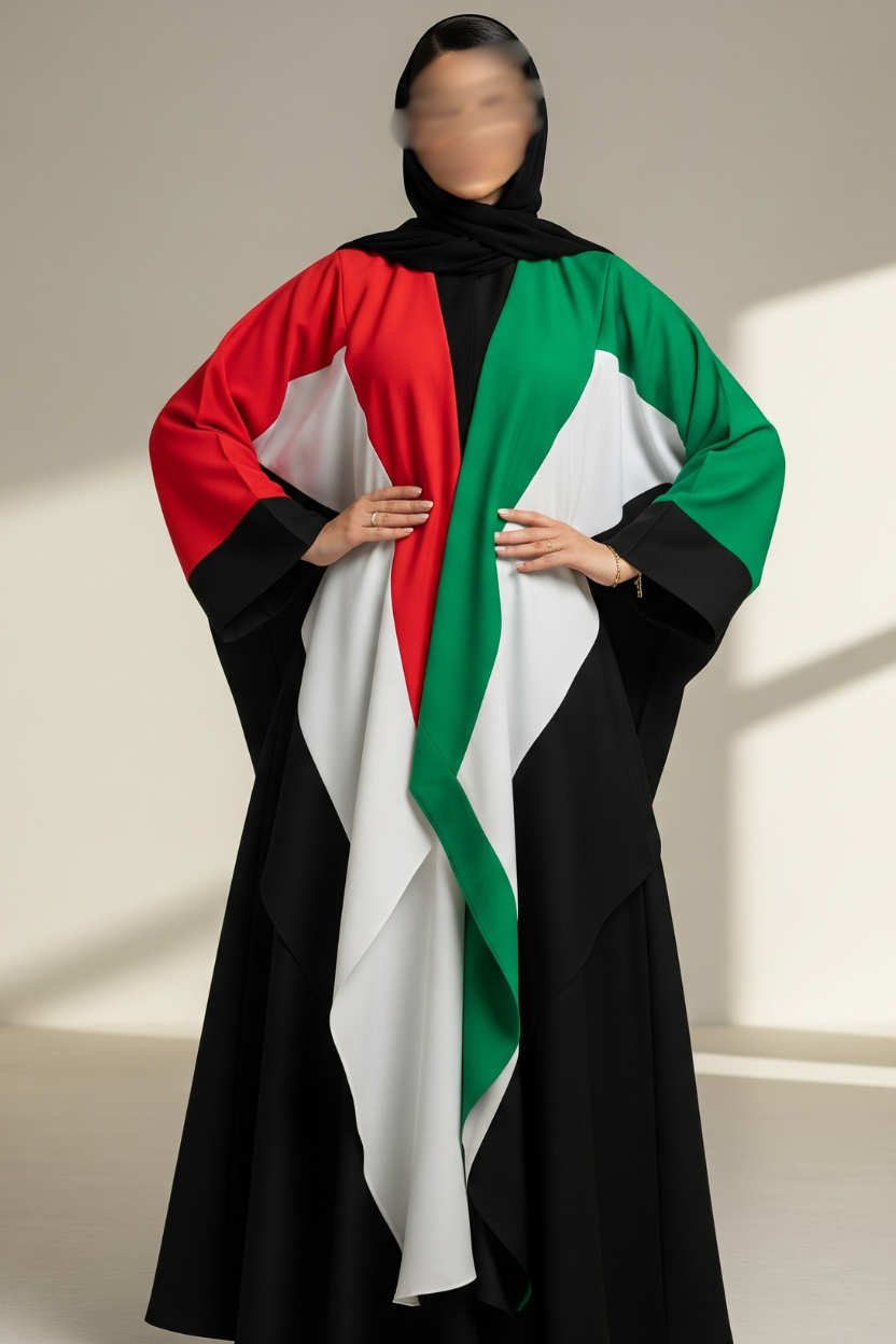 UAE National Day Abaya - Flag Design