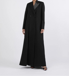 Pinstripe Inner Detail Abayawith Shaila