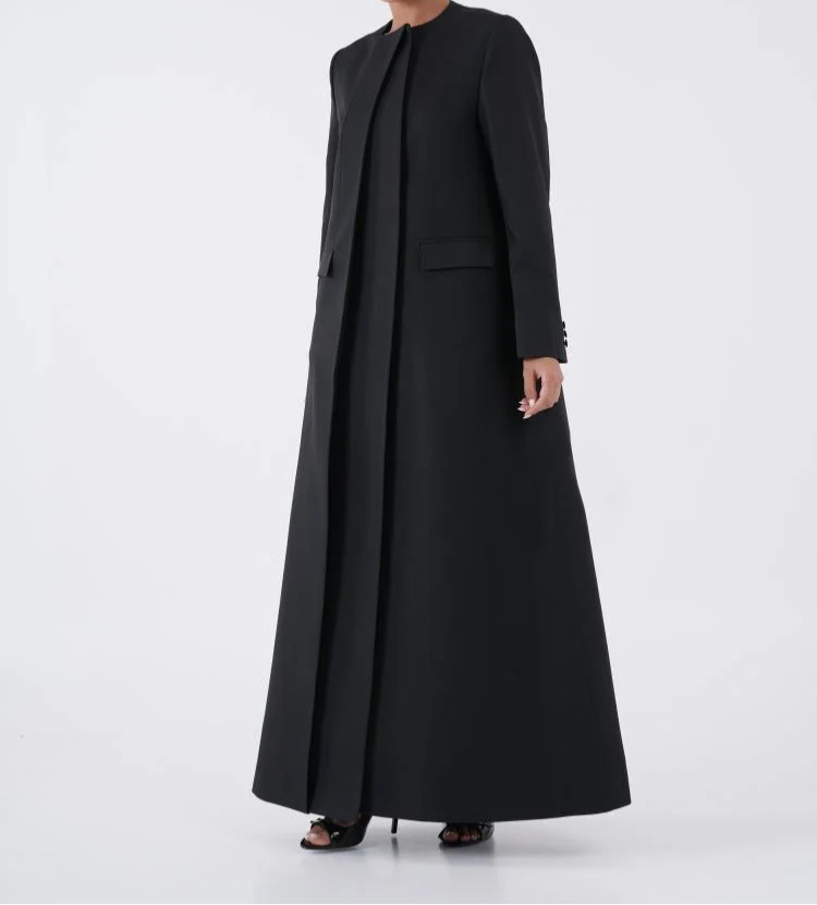 Premium Black Executive Abaya with Shaila